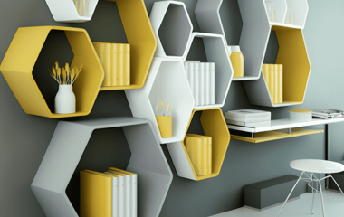 מדפים מסוגננים ופונקציונליים למשרד